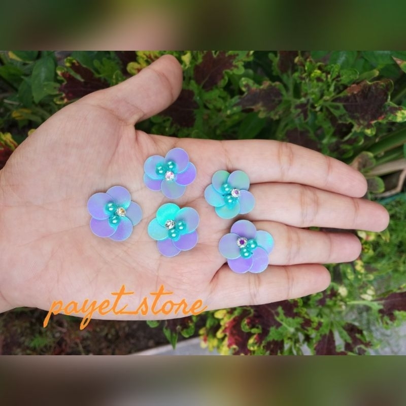 Payet Rangkai Bunga Sequin