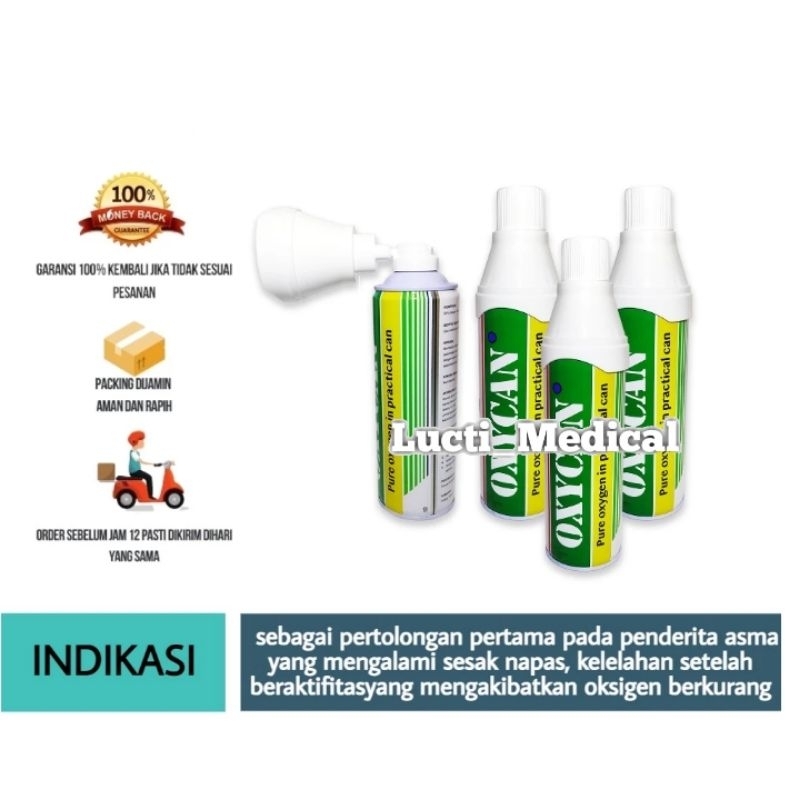 Oxycan Oksigen murni Alat uap asma