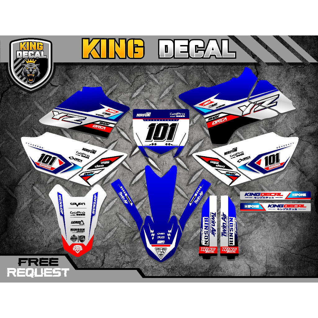 DECAL STICKER YZ 85 NEW FULL BODY DECAL YZ 85  DECAL STIKER VARIASI YZ 85 STICKER YZ STRIPING YZ