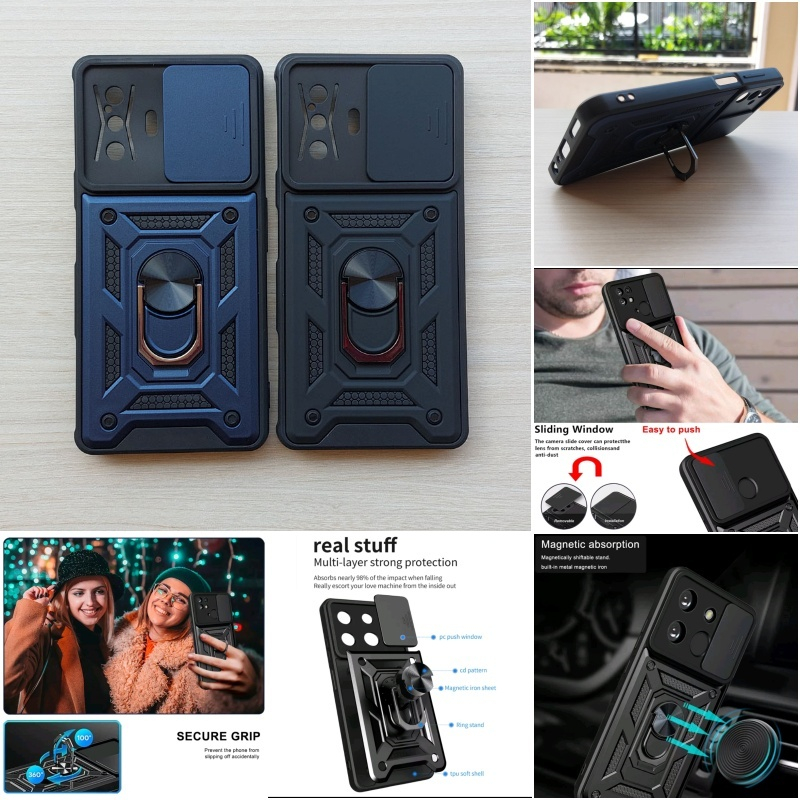 Hardcase Xiaomi Poco F4 GT / AR001 case casing armor hard ring kickstand