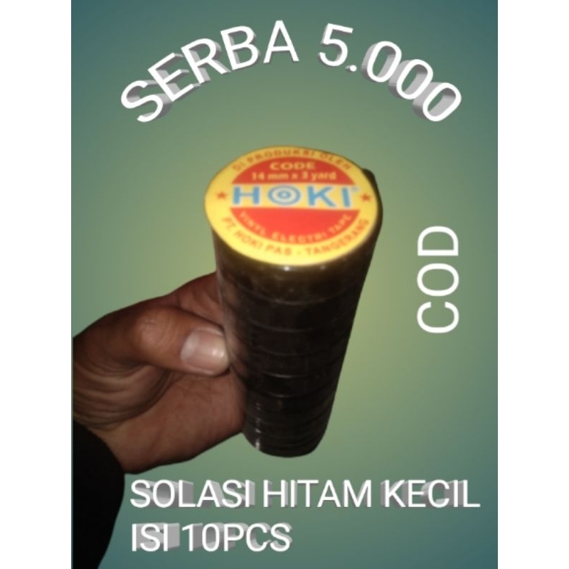 

Selotip/Solasi warna hitam 10pcs