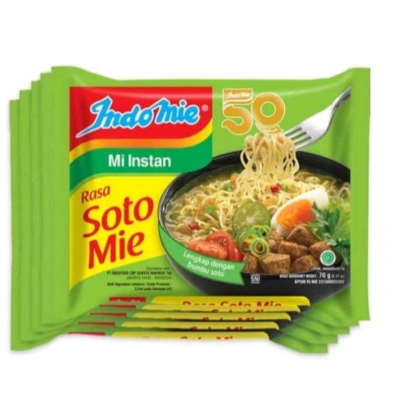 

Indomie soto isi 5 paket hemat.