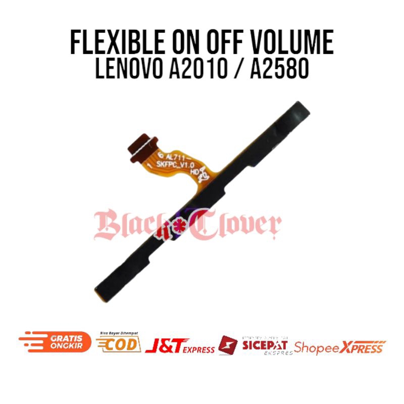 Flexible Flexibel on off Volume Lenovo A2010 | A2580 Fleksibel Fleksible Tombol Power On Of Volum Vo