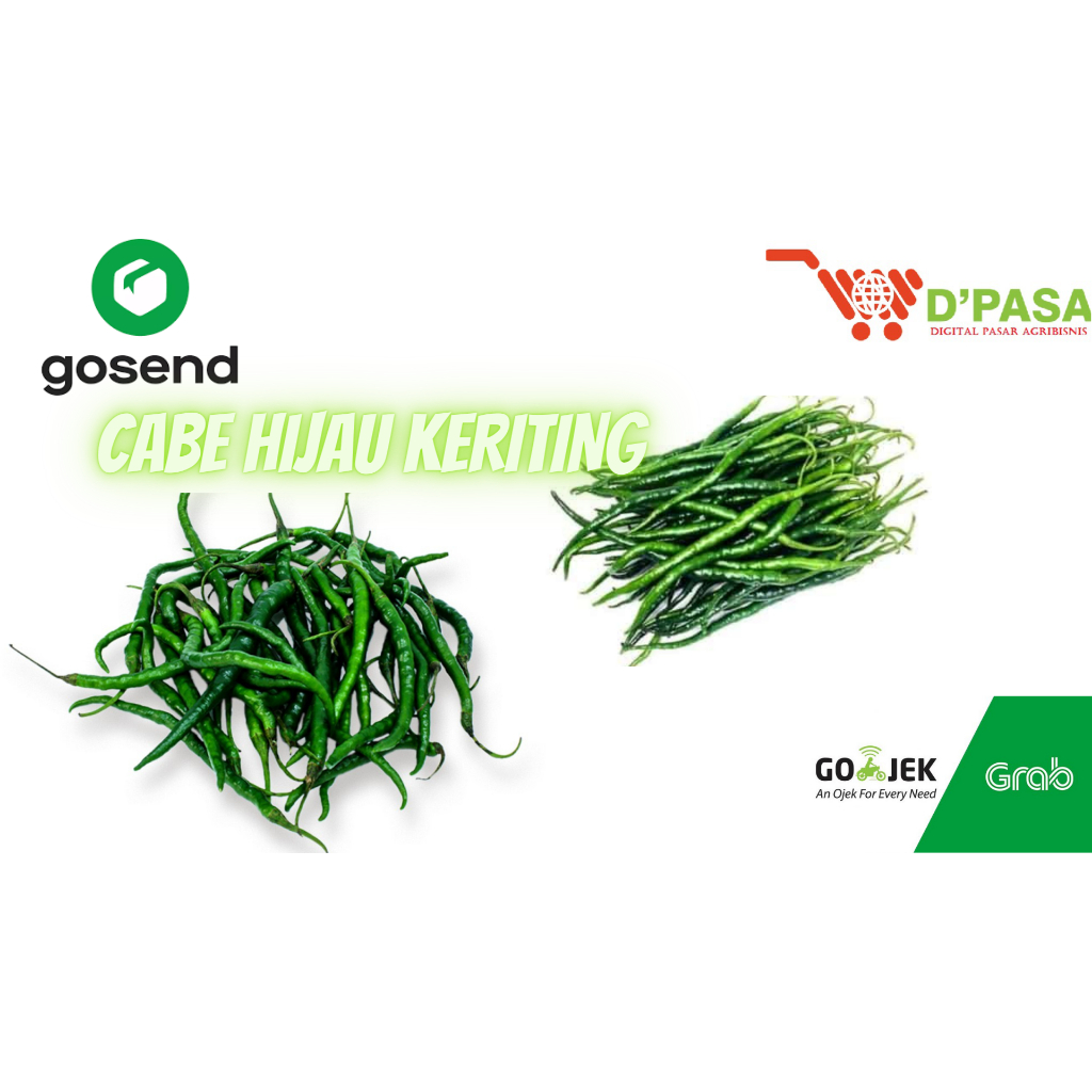 

KIRIM INSTAN Cabai Hijau Keriting 250gr