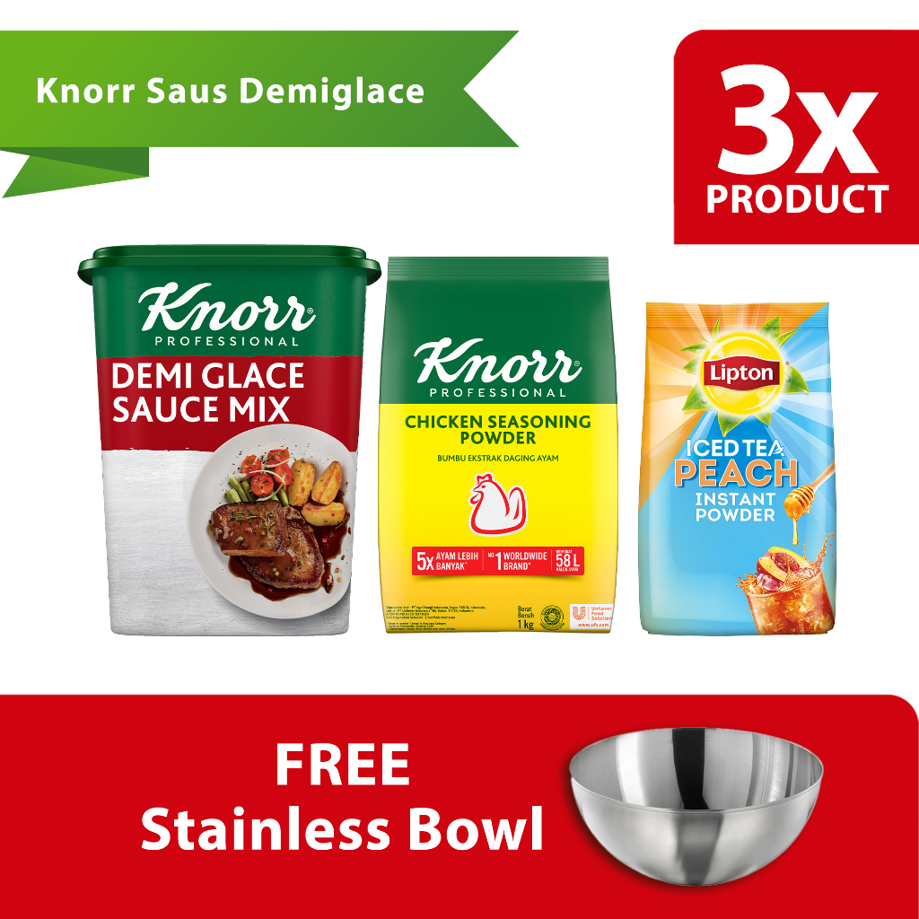 

Bundle Special Live Streaming Knorr & Lipton Free Stainless Bowl