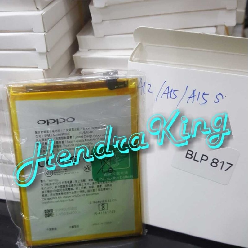 Baterai Oppo A15 / Batre BLP817 oppo A15s