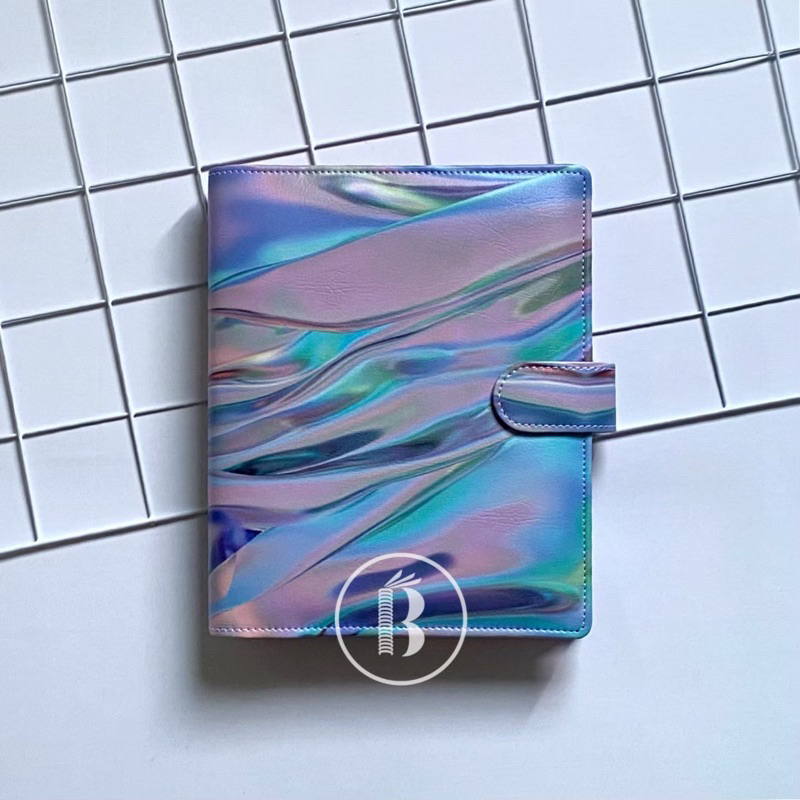 Bindermu READY Binder PRINT Marble Holographic PRINTING KULIT Multiring 20ring A5 / 26ring B5