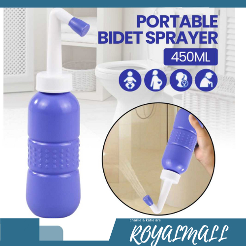 Semprotan Cebok Toilet Portabel Bidet Sprayer 450ML / Alat Bidet Spray Sprayer Shower Botol Semprot 