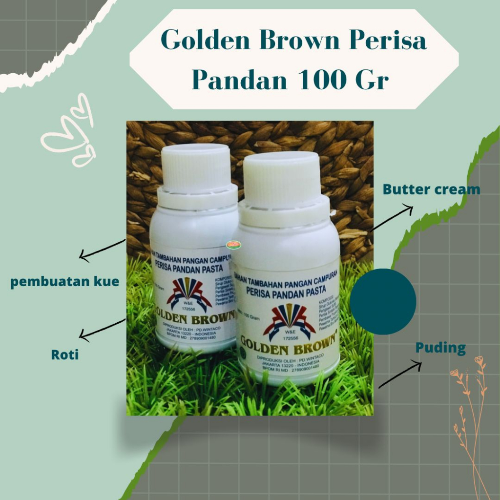 

GOLDEN BROWN PASTA PANDAN 100 ML