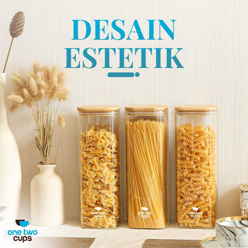 Toples Kaca Penyimpanan Makanan Glass Storage Jar - HC1019