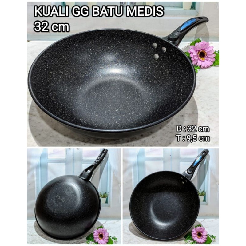KUALI / WAJAN BATU MEDIS INDUKSI ( 32 CM )