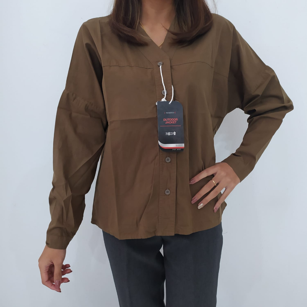 BLUS/KEMEJA WANITA RED UP 9684DK LENGAN PANJANG