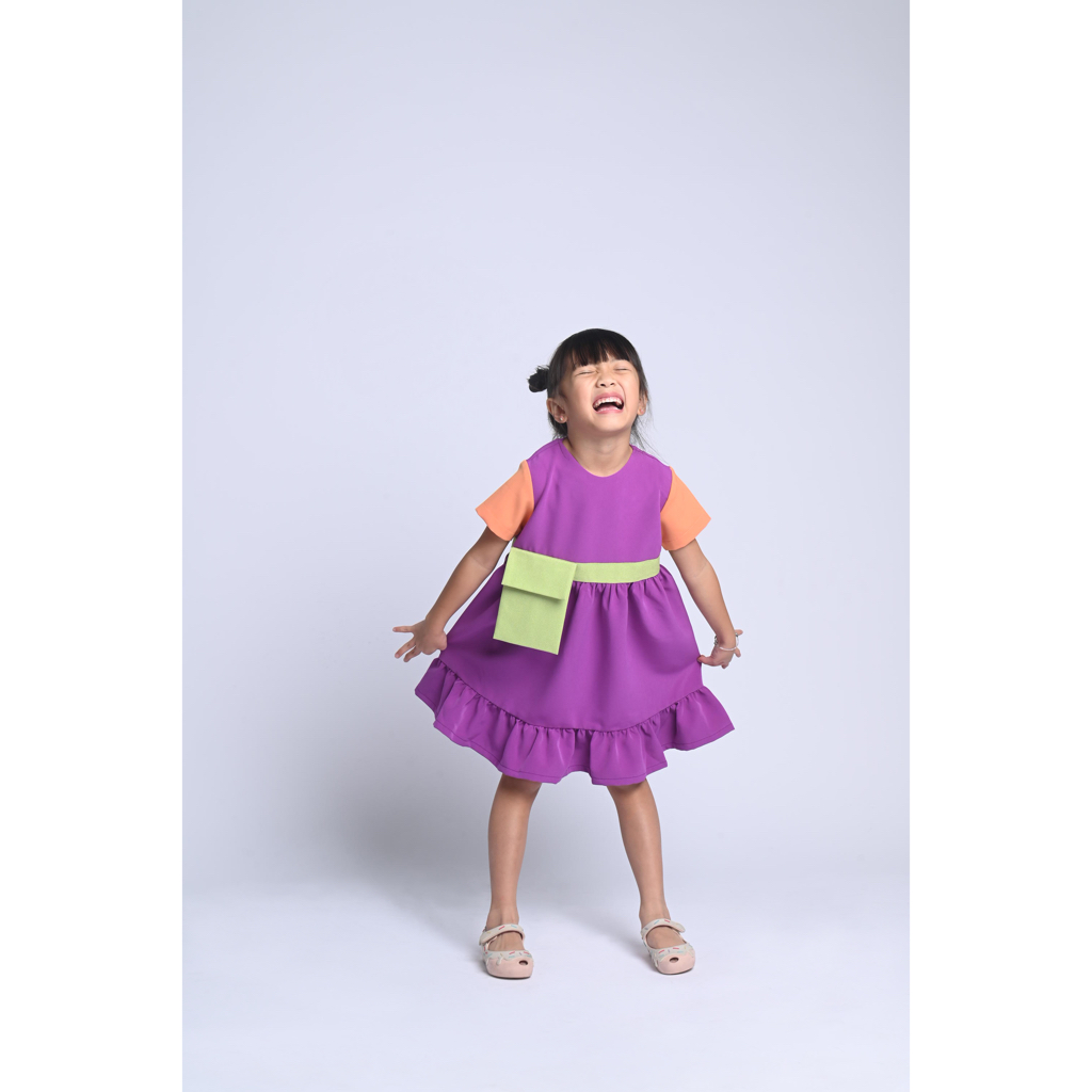 Amber Kids - Viola Dress - Dress Anak Perempuan