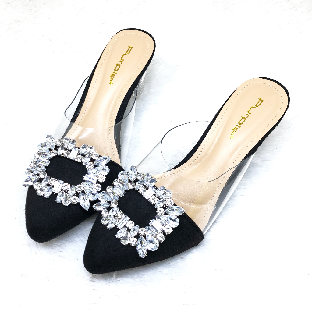 Sepatu High Heels Pesta Queensha Purple