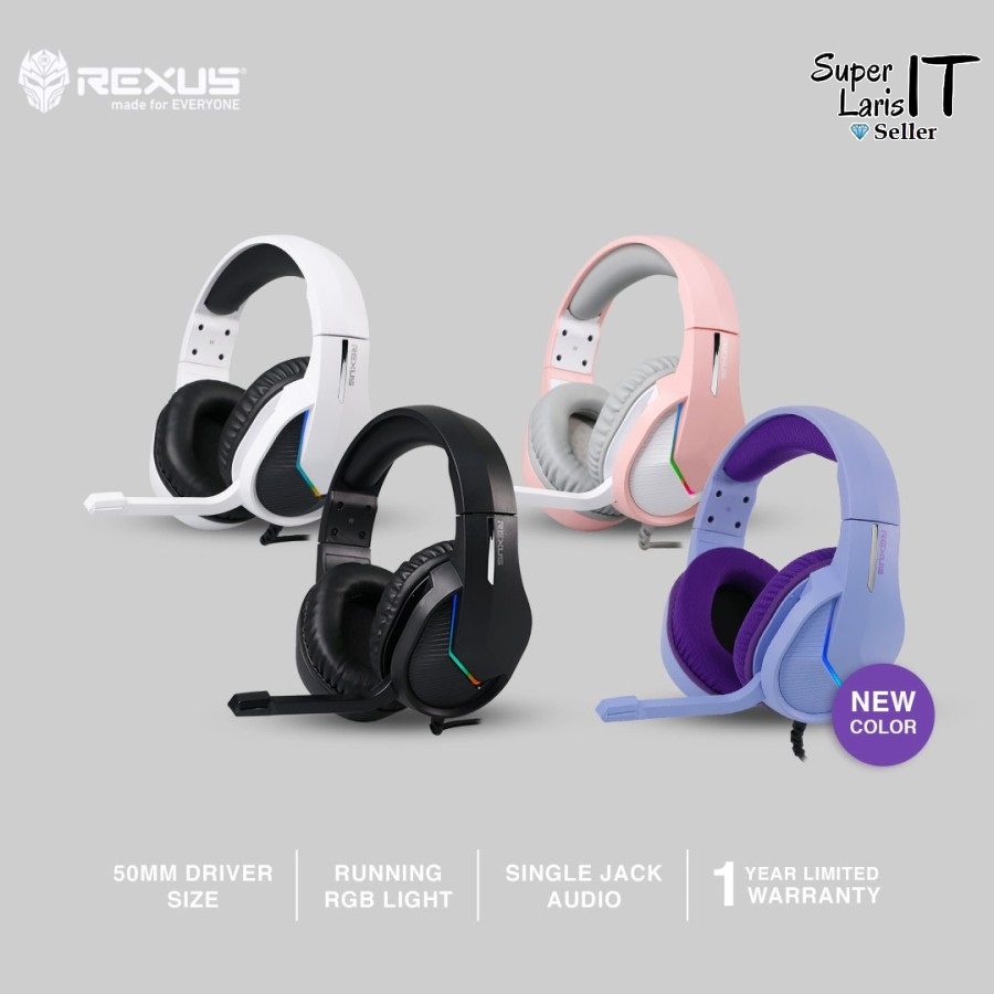 Headset Headphone Gaming Rexus Vonix F80