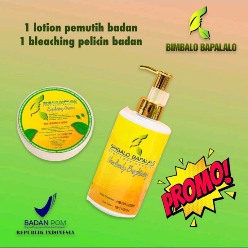 BIMBALO BODY LOTION + BODY BLEACHING BIMBALO