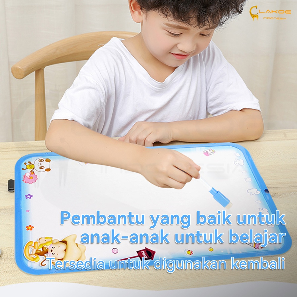 TOKOJUJUR Papan Tulis Mini White Board 19x26cm Spidol Bisa Hapus Untuk Mainan Edukasi Anak Sekolah