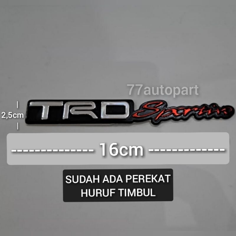 emblem logo mobil tulisan trd sportivo