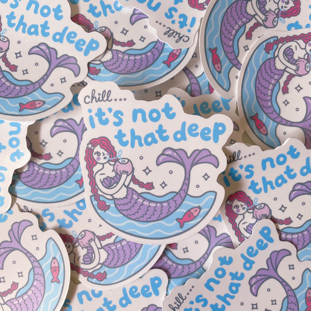 

not so weirdo - It's Not That Deep - Vinyl Waterproof Sticker