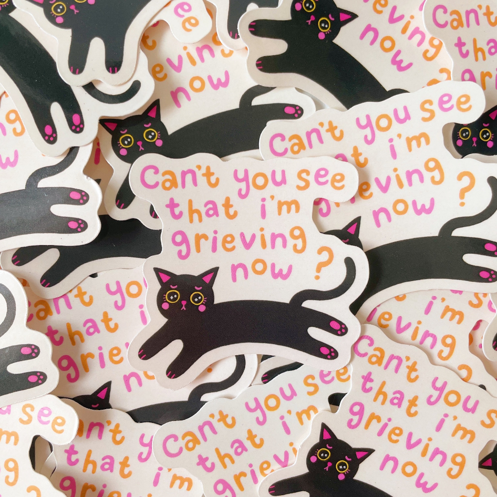

weirdoinpink - Can't You See that I'm Grieving Now - Vinyl Waterproof Sticker