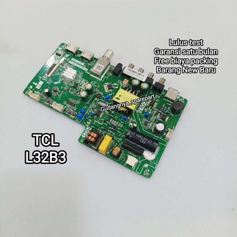 Mb mainboard TCL L32B3 Digital Tv mobo modul mesin tv motherboard soket kecil