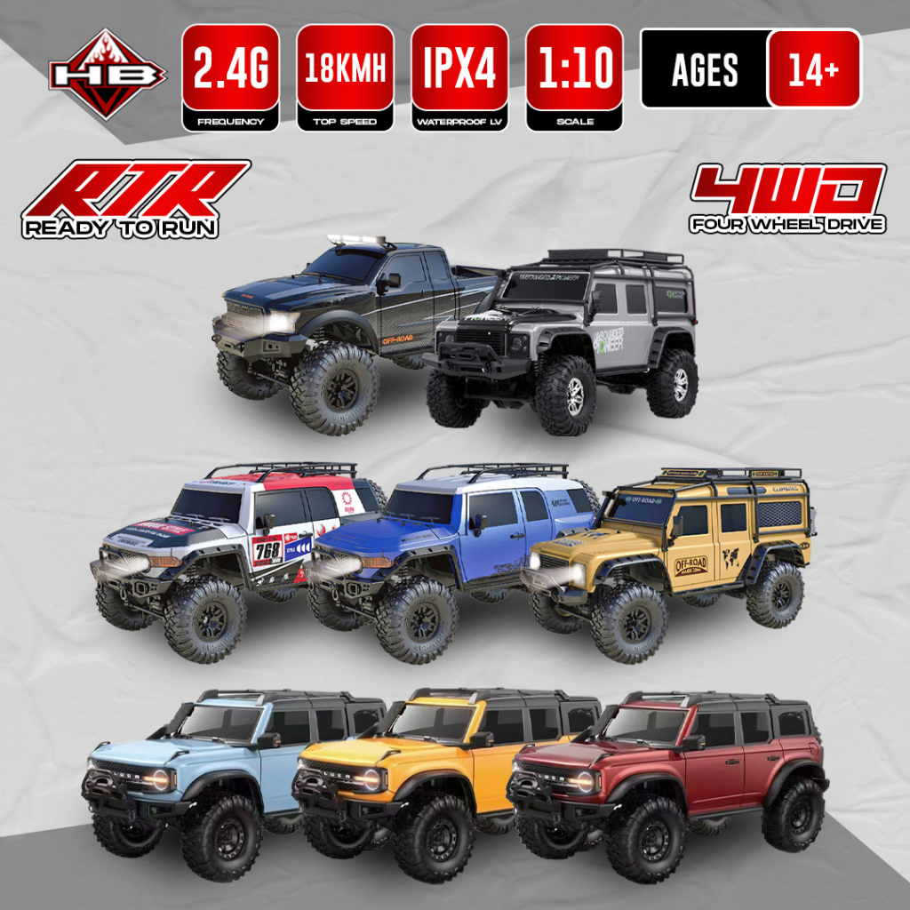 RC Car Mobil HB ZP1002 ZP1005 ZP1007 ZP1008 ZP1009 R1001 R1002 R1003 Adventure Offroad 1/10 Brushed