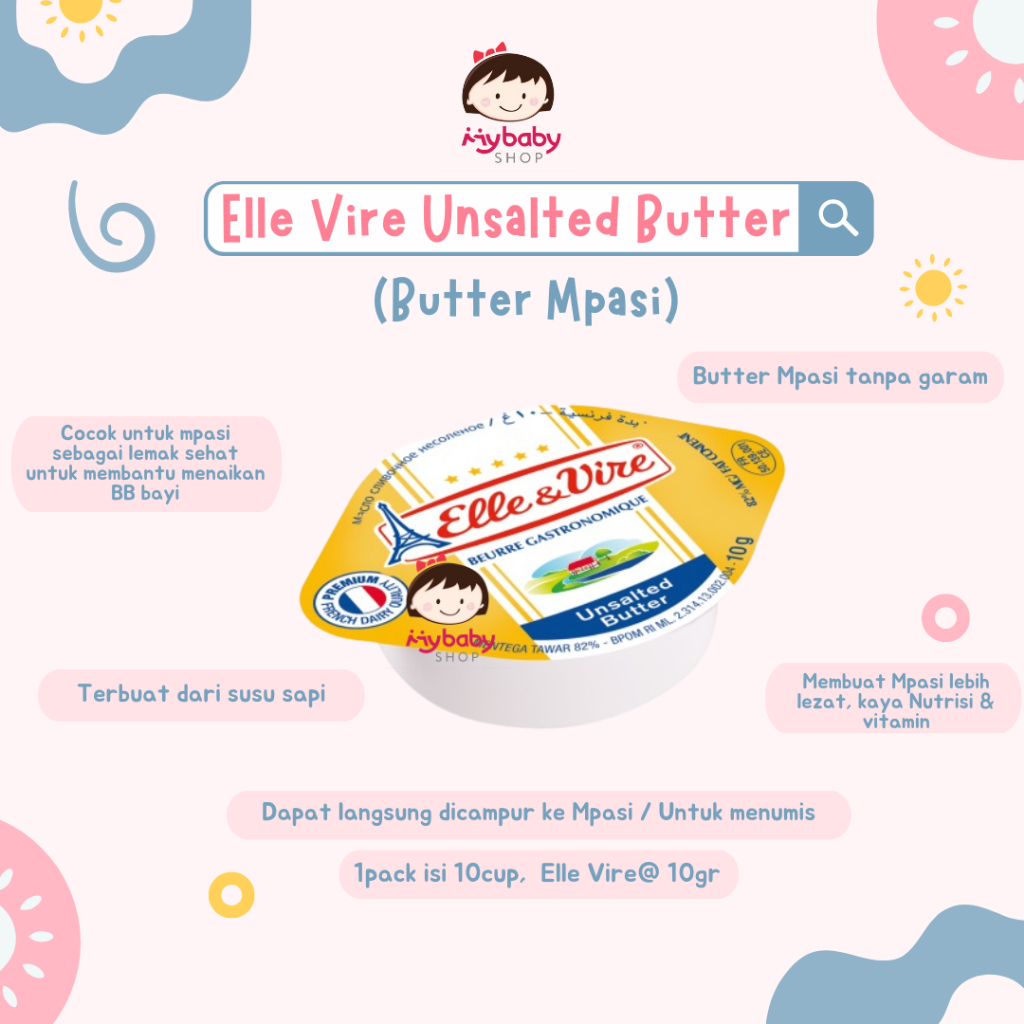 

Elle & Vire Unsalted Butter 10gr