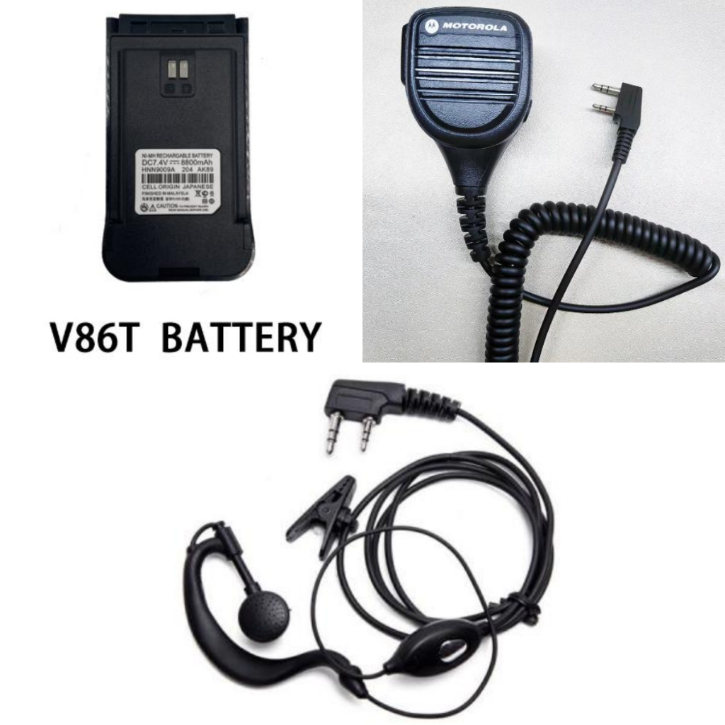 Motorola V86T baterai /headset/Mic ——handheld HT baterai /headset/Mic