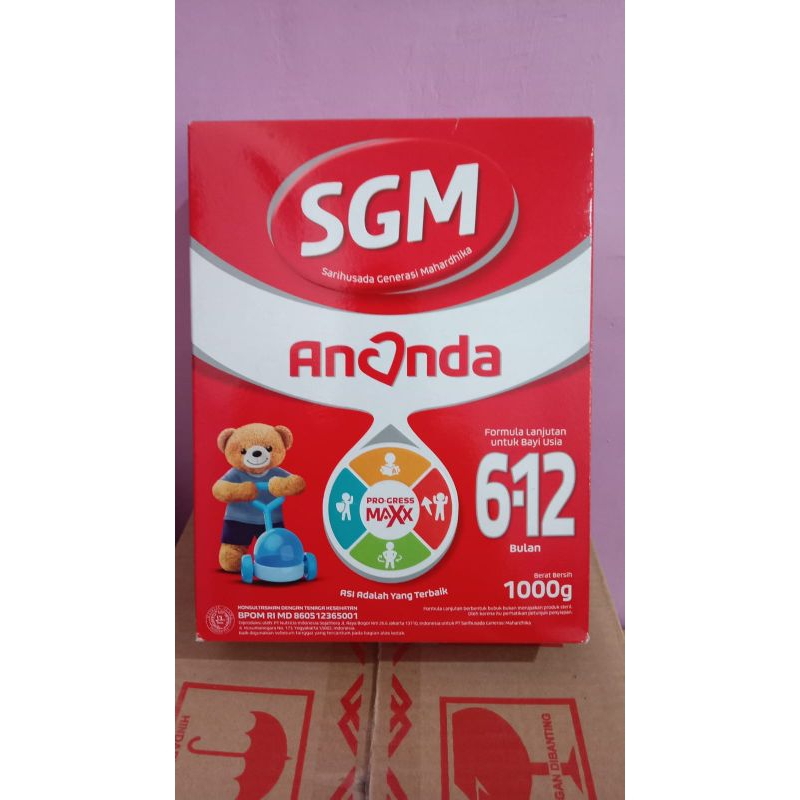 

Susu SGM ananda 6-12bulan