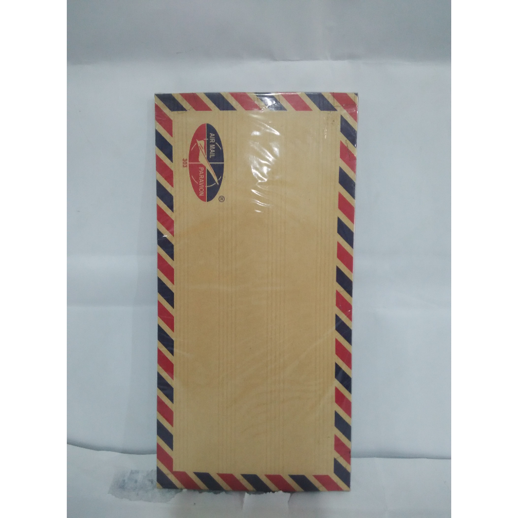 

Amplop Coklat Tebal Air Mail Pakai Tali 303 (12 x 24 cm )