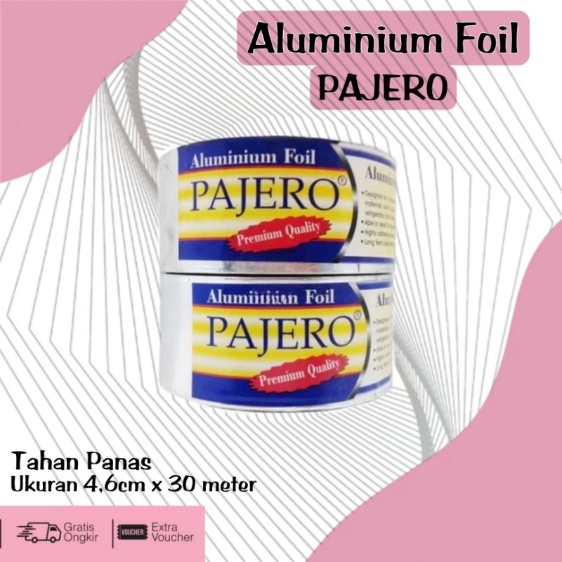 

ISOLASI ALUMUNIUM FOIL PAJERO / Tape Lakban Solasi TAHAN PANAS 46mm x 30m ISOLASI ALUMINIUM