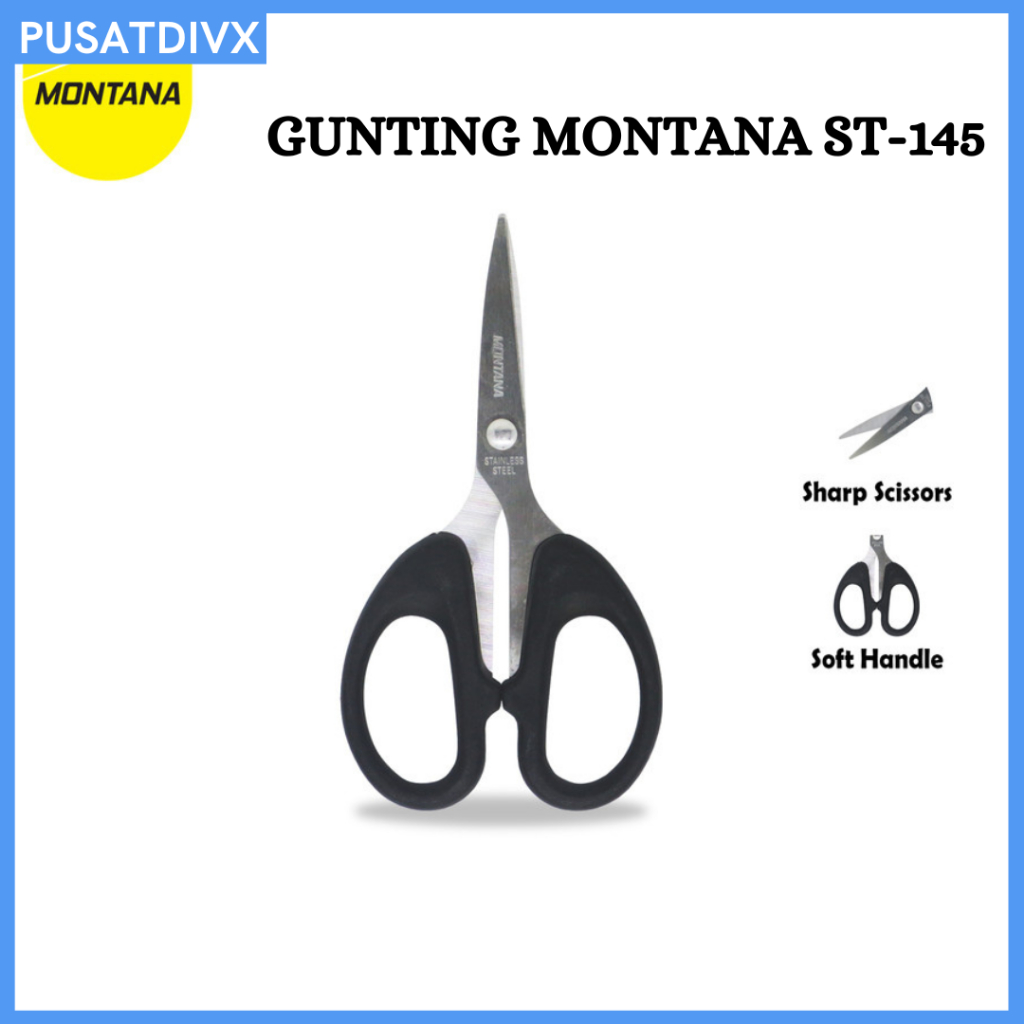 

MONTANA GUNTING ST-145 11.5 CM SCISSORS ALAT PEMOTONG HIGH QUALITY