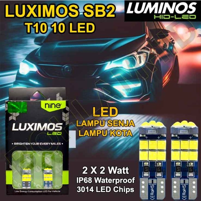 Lampu LED Kota / Senja / LED Kabin AVANZA T10 Luminos SB2 LUXIMOS