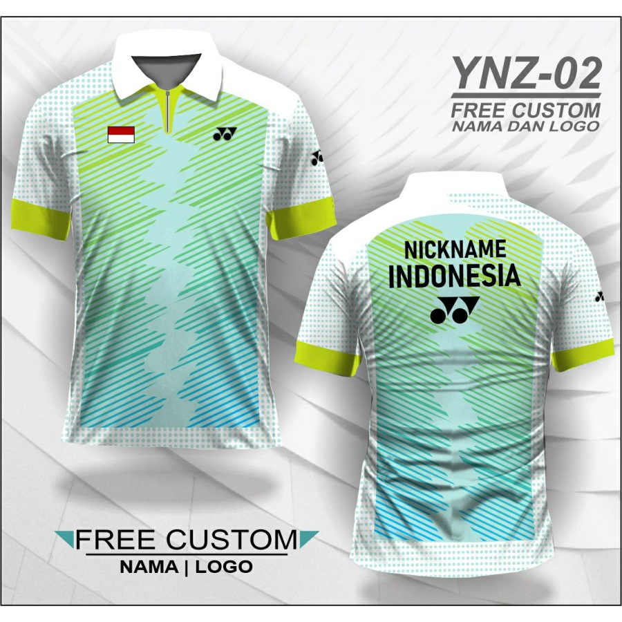 Jersey polo baju badminton kaos yonex bulutangkis