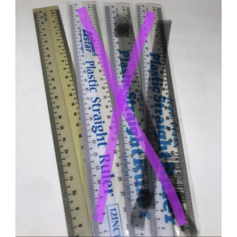 

Penggaris Plastik Bening Lentur Panjang 30cm Ruler Plastic