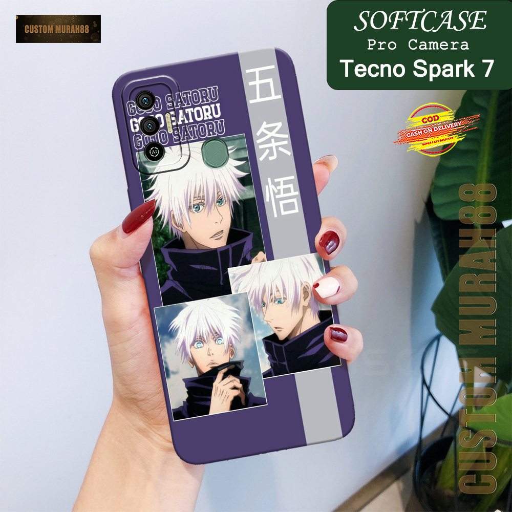 Case Tecno Spark 7 Terbaru - Fashion Case ANIME - Casing Hp Tecno Spark 7 - Softcase Pro Camera Tecn
