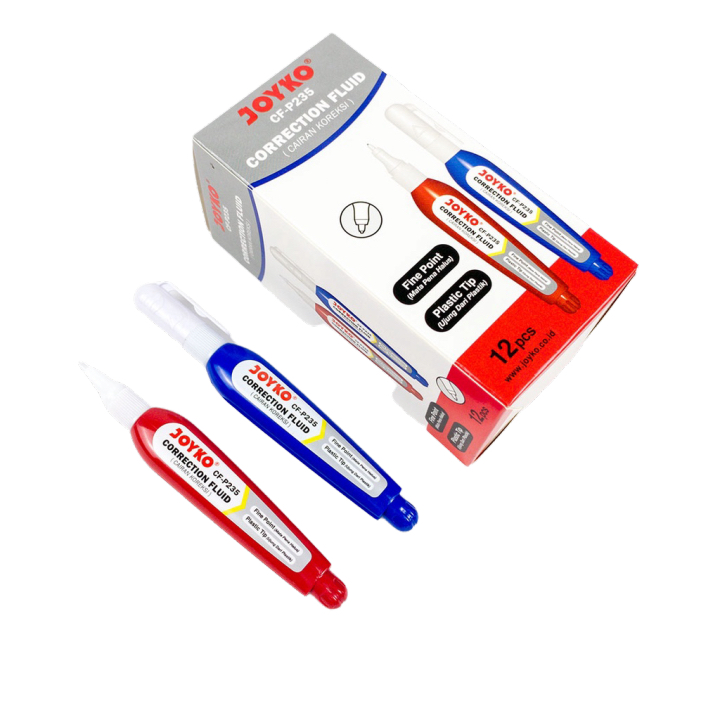 

JOYKO Correction Fluid CF P235 Tip Ex Cair P-235 / Tip X Correction Tape Kertas Murah / Tipex ATK Stationary Cairan Koreksi / Penghapus Cair Tipe X Grosir CFP235 CFP 235