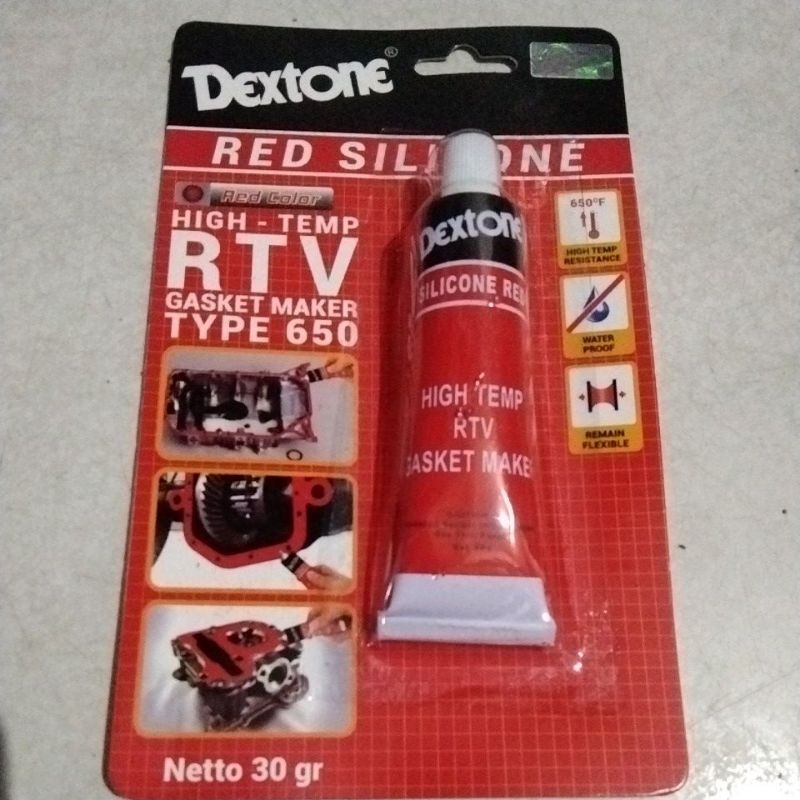 

dextone red silicone 30gr ( lem gasket )