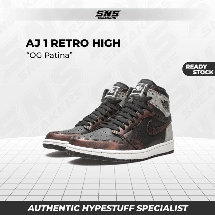 Nike Air Jordan 1 High Patina 100% Original Authentic
