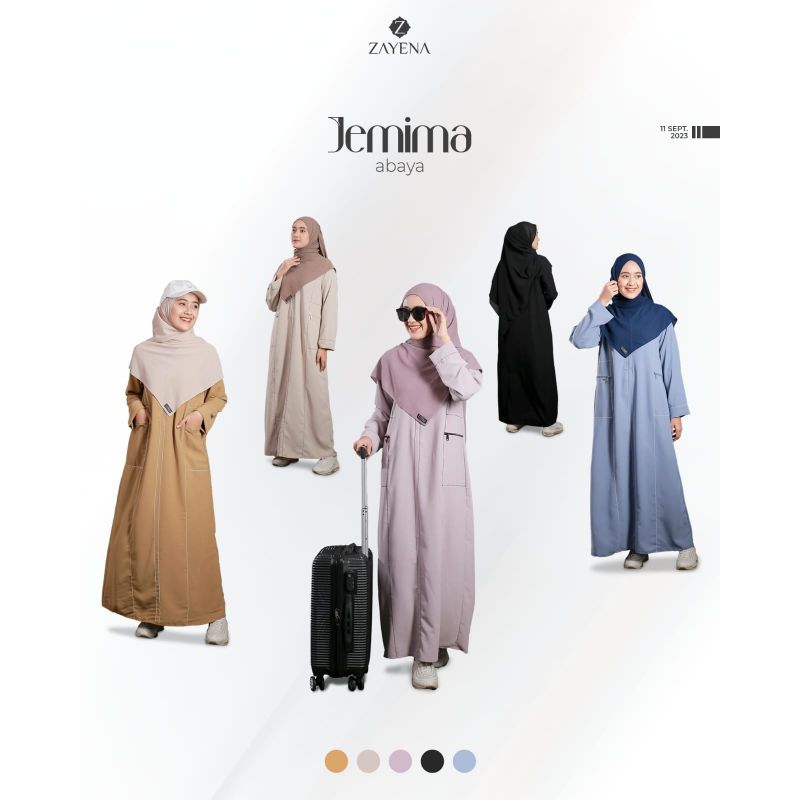 JEMIMA ABAYA by ZAYENA INDONESIA/GAMIS/ABAYA/ABAYA UMROH