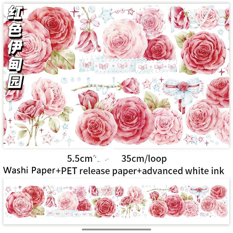 Sample Washi Tape Rose Lace