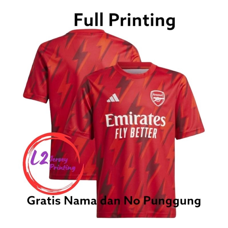 Jersey Bola Arsenal Training Full Printing