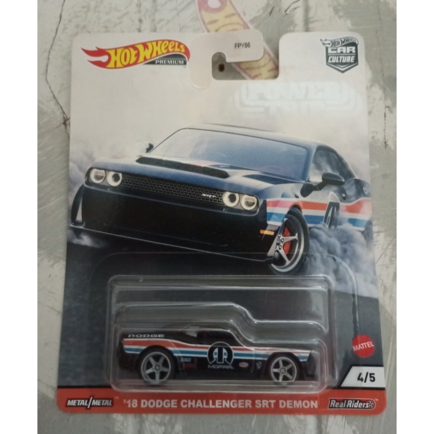 Hotwheels Premium '18 Dodge Challenger SRT Demon