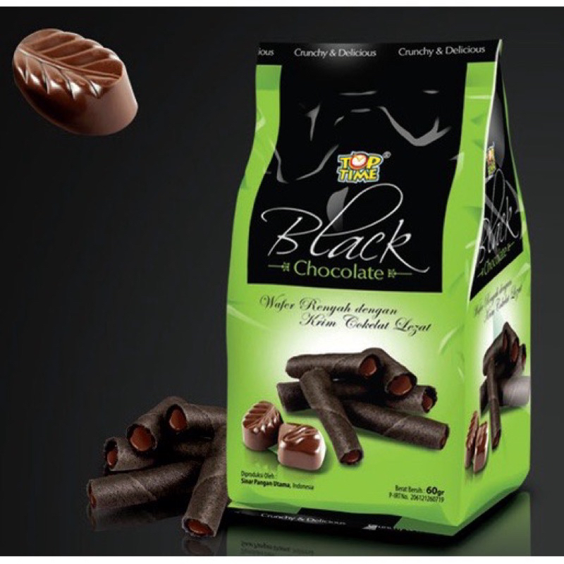 

Top Time Black Chocolate 1 Pack isi 10 bungkus