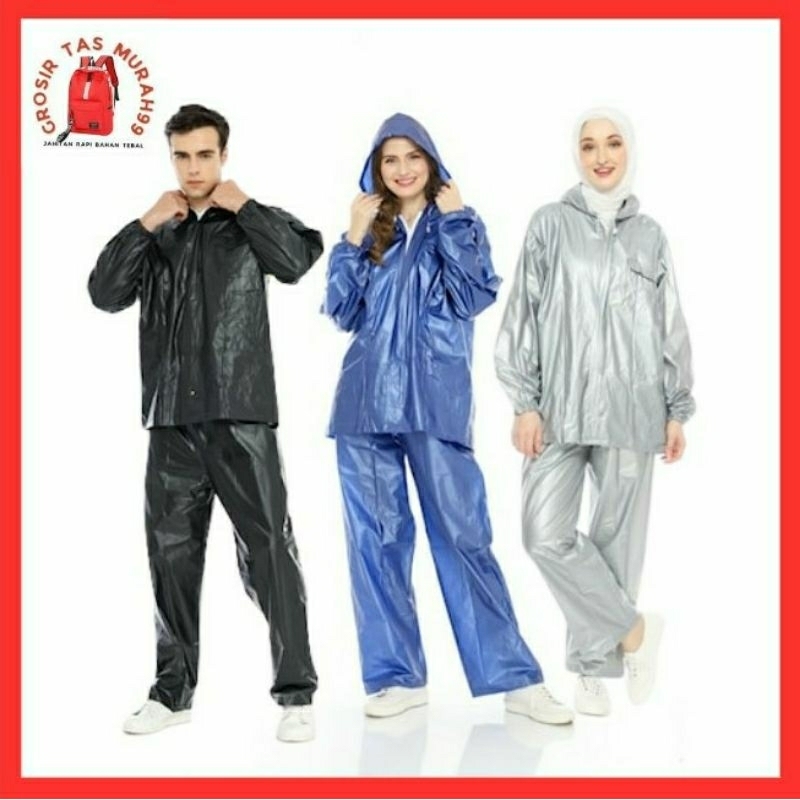 Jas Hujan Jumbo Pria Wanita Mantel Mantol Baju Ujan Jumbo Pria Wanita Dewasa Keren Raincoat Raincity