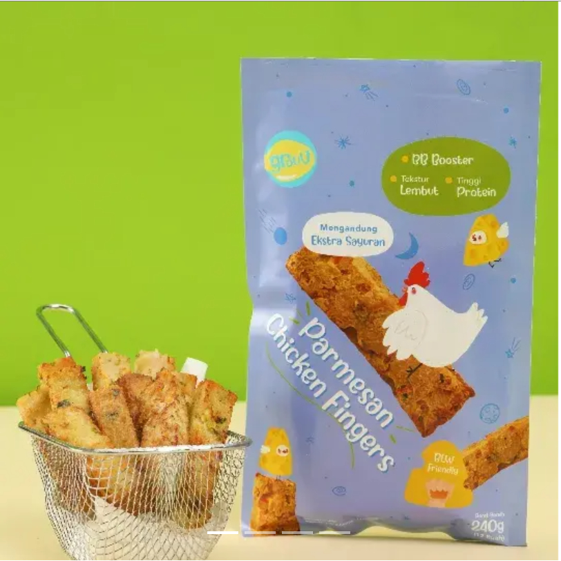 

Grouu - Nugget Parmesan Chicken Finger Food - Camilan Anak MPASI - No MSG Organik
