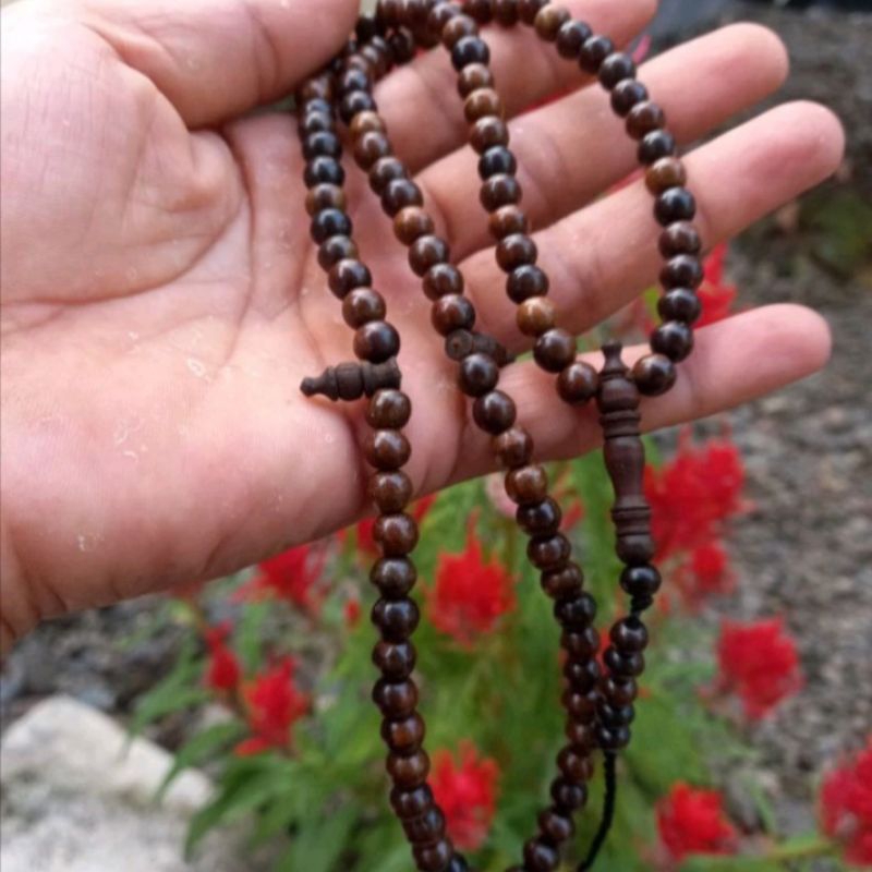 Tasbih gaharu super grade A 6mm tasbih gaharu kalimantan  tasbeh kayu bertuah