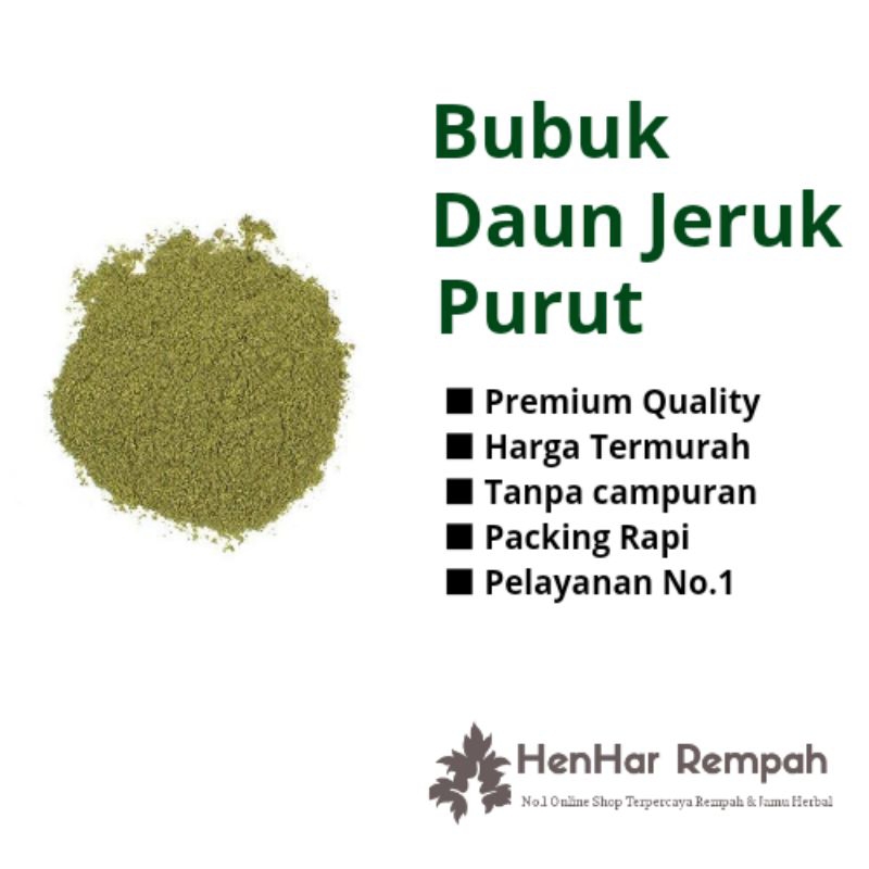

Daun Jeruk Purut Bubuk 50 gr & 100 gr