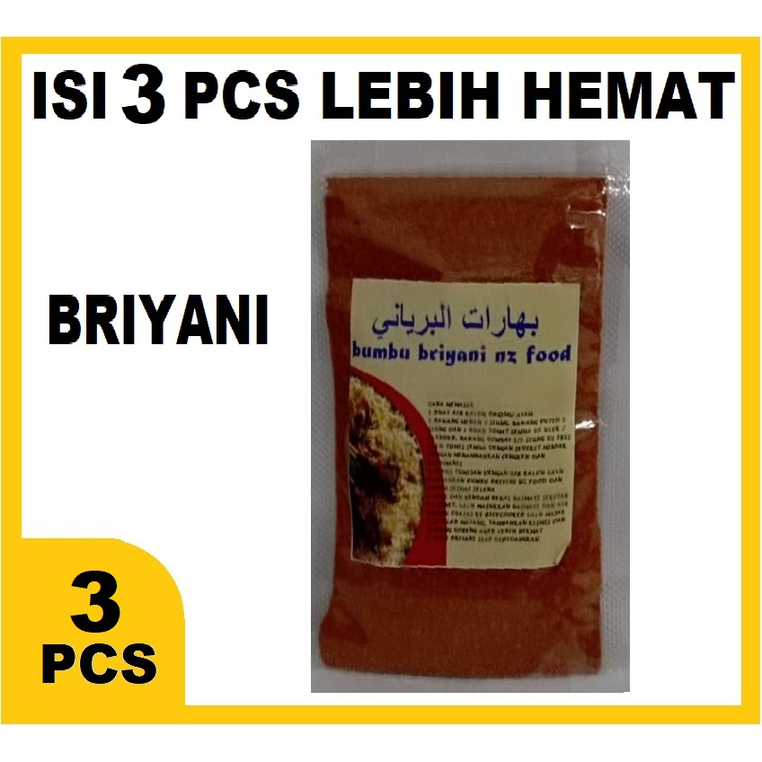 

BUMBU BRIYANI ISI 3 LEBIH HEMAT