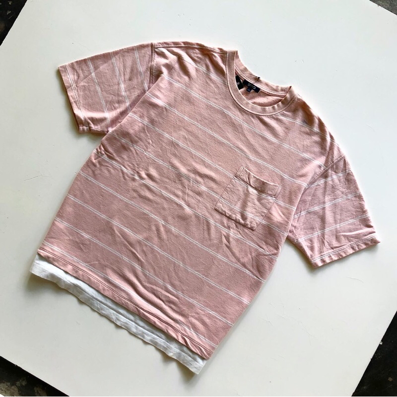 T-SHIRT SPAO STRIPE POCKET